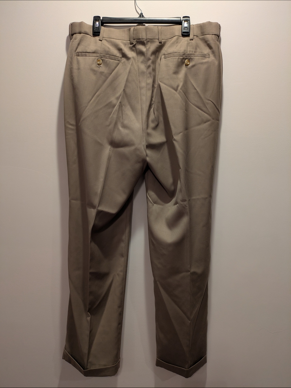 croft & barrow Men's Pleated Dress Pants - Tan - Picture 2 of 8